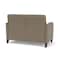 Lesro Siena Lounge Reception 2 Seat Tandem Seating No Center Arm, Black, MD Farro Upholstery SN2101 - alternate 3